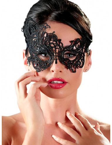 Maschera Ricamata 01 Nero Pizzo