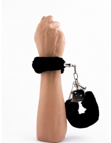 Manette Peluche Love Cuffs Nero 